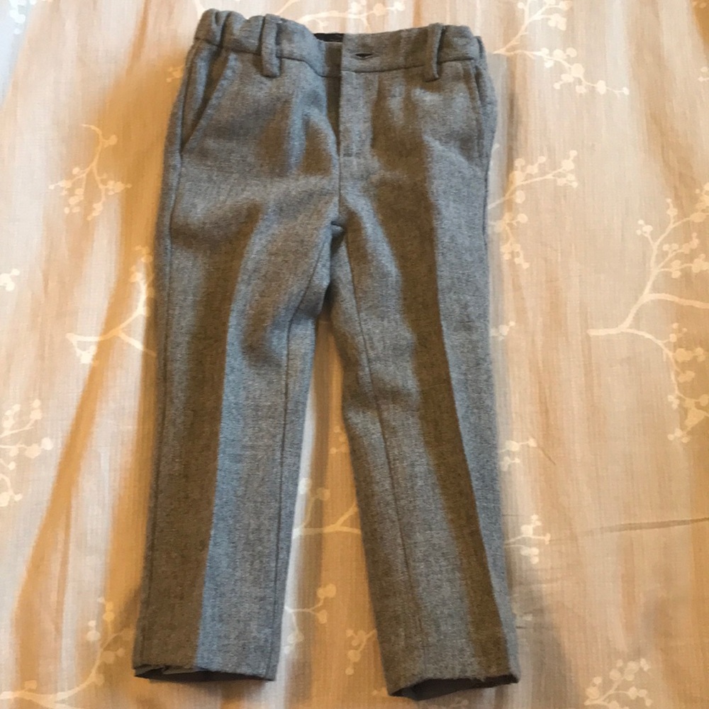 Grey gabardine trousers Janie & Jack 2T like new